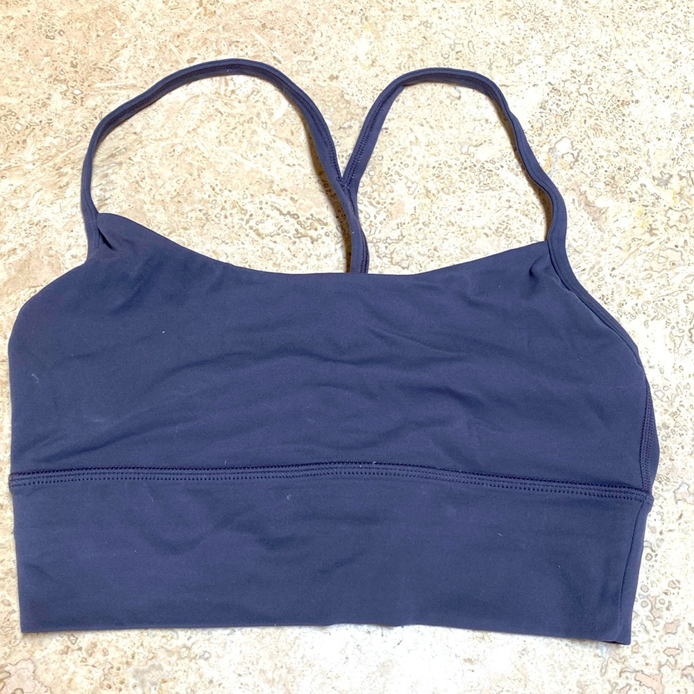 Savvi Purple Racerback Sports/Yoga Bra Size Small
